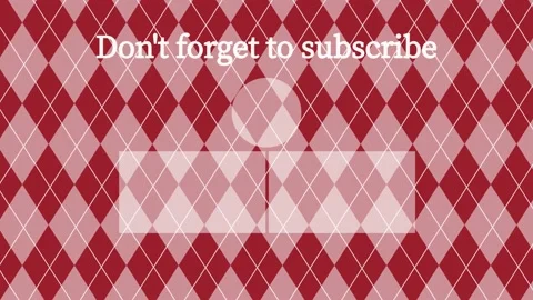 Argyle pattern YouTube end card ending screen motion graphics 库存影片 167723733