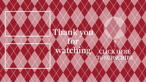 Argyle pattern YouTube end card ending screen motion graphics 库存影片 167723736