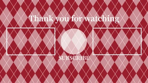 Argyle pattern YouTube end card ending screen motion graphics 库存影片 167723739