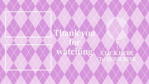 Argyle pattern YouTube end card ending screen motion graphics 库存影片 167723769