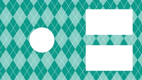 Argyle pattern YouTube end card ending screen motion graphics 库存影片 167723786