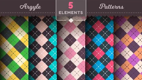 Argyle Seamless Pattern, Fabric Texture Background, Textile Wallpaper Stock Illustration