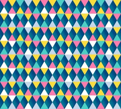 Argyle seamless pattern, four color options. Vector illustration Stock Illustration