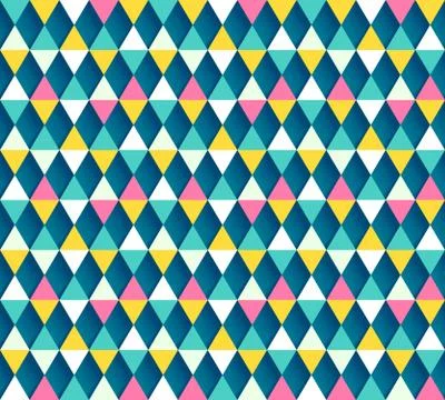 Argyle seamless pattern, four color options. Vector illustration Illustrazione stock