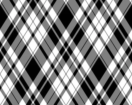 Argyle seamless pattern of geometric rhombus. Harlequin check wallpaper desig Stock Illustration