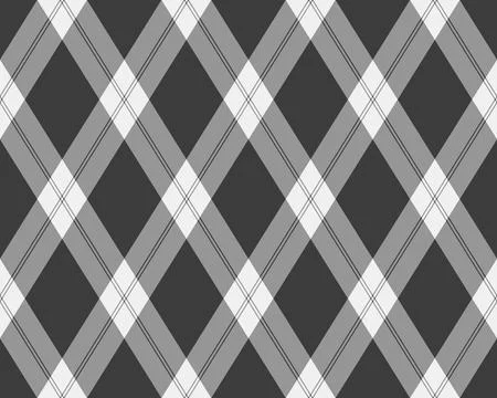 Argyle seamless pattern of geometric rhombus. Harlequin check wallpaper desig Stock Illustration