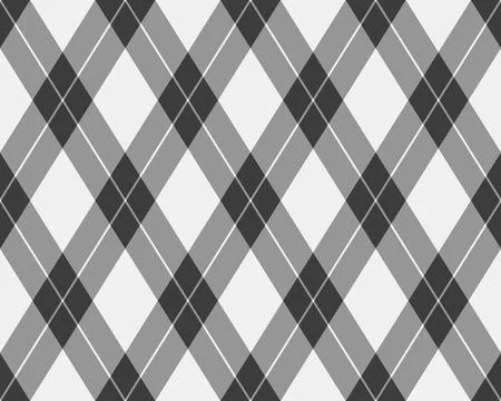 Argyle seamless pattern of geometric rhombus. Harlequin check wallpaper desig Stock Illustration