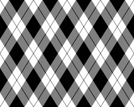 Argyle seamless pattern of geometric rhombus. Harlequin check wallpaper desig Stock Illustration