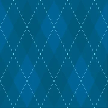 Argyle seamless pattern. Geometric vector rhombus ornament Stock Illustration