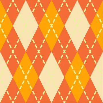 Argyle seamless pattern. Geometric vector rhombus ornament Stock Illustration