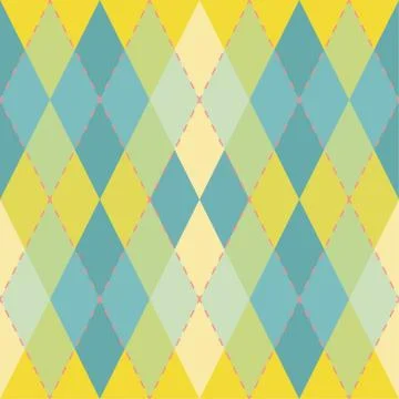 Argyle seamless pattern. Geometric vector rhombus ornament Stock Illustration