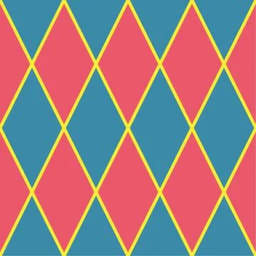 Argyle seamless pattern. Geometric vector rhombus ornament Stock Illustration