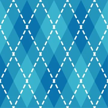 Argyle seamless pattern. Geometric vector rhombus ornament Illustrazione stock