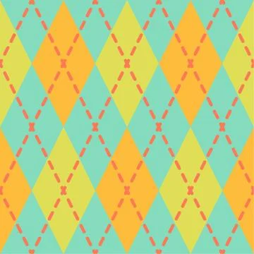 Argyle seamless pattern. Geometric vector rhombus ornament Illustrazione stock