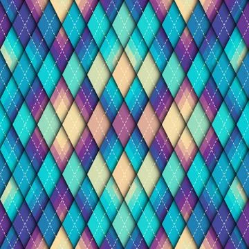 Argyle seamless vector pattern background. Pattern of a rhombuses. Stock Illustration