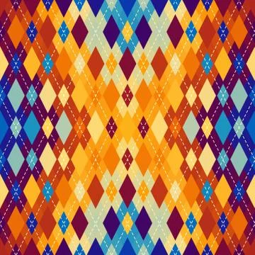 Argyle seamless vector pattern background. Pattern of a rhombuses. 스톡 일러스트
