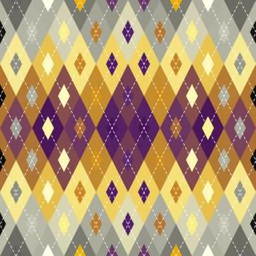Argyle seamless vector pattern background. Pattern of a rhombuses. Stock Illustration
