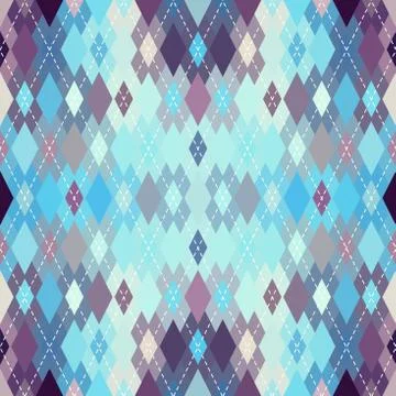 Argyle seamless vector pattern background. Pattern of a rhombuses. Stock Illustration