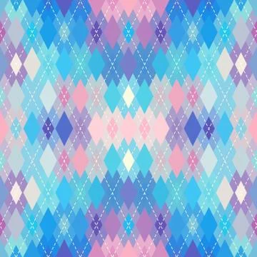 Argyle seamless vector pattern background. Pattern of a rhombuses. Stock Illustration