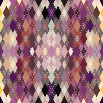Argyle seamless vector pattern background. Pattern of a rhombuses. 스톡 일러스트