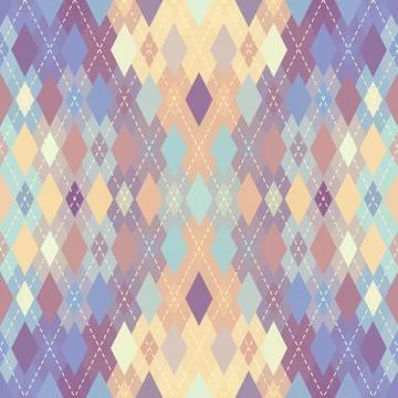 Argyle seamless vector pattern background. Pattern of a rhombuses. Stock Illustration