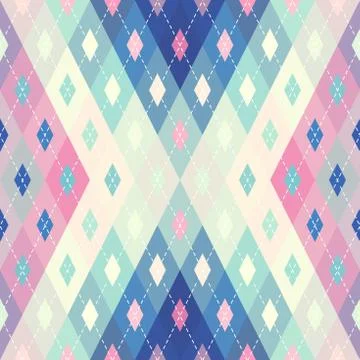 Argyle seamless vector pattern background. Pattern of a rhombuses. Stock Illustration