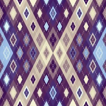 Argyle seamless vector pattern background. Pattern of a rhombuses. 스톡 일러스트