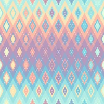 Argyle seamless vector pattern background. Pattern of a rhombuses. 스톡 일러스트