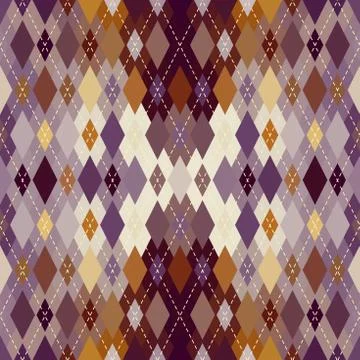 Argyle seamless vector pattern background. Pattern of a rhombuses. 스톡 일러스트
