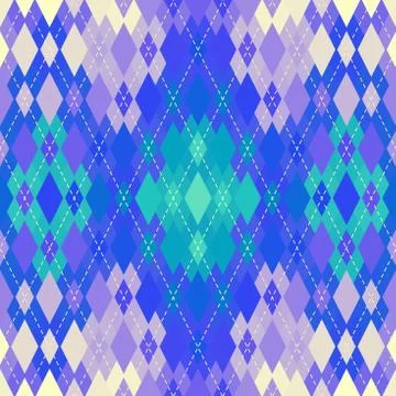 Argyle seamless vector pattern background. Pattern of a rhombuses. Stock Illustration