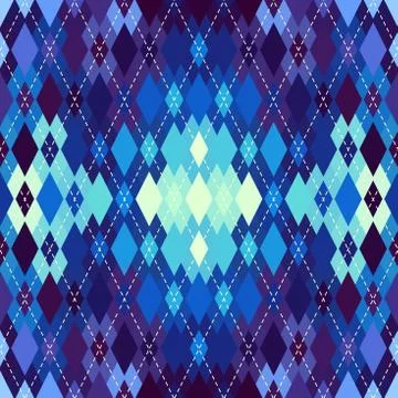 Argyle seamless vector pattern background. Pattern of a rhombuses. Stock Illustration