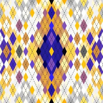 Argyle seamless vector pattern background. Pattern of a rhombuses. Stock Illustration