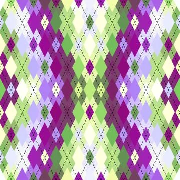 Argyle seamless vector pattern background. Pattern of a rhombuses. Stock Illustration