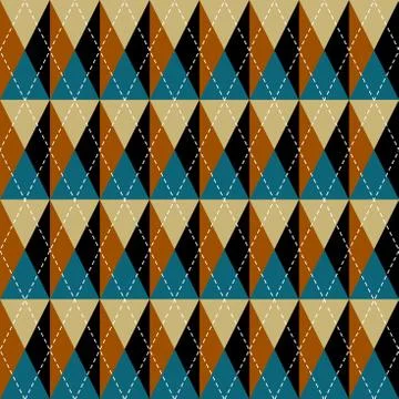 Argyle seamless vector pattern background. Pattern of a rhombuses. 스톡 일러스트