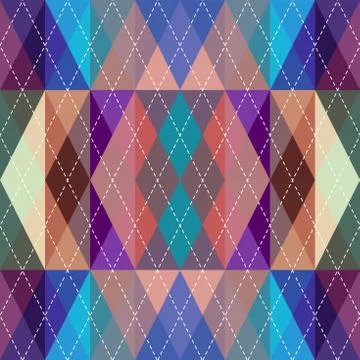 Argyle seamless vector pattern background. Pattern of a rhombuses. Stock Illustration