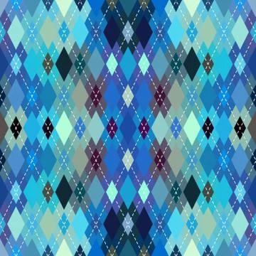 Argyle seamless vector pattern background. Pattern of a rhombuses. Stock Illustration