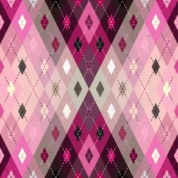 Argyle seamless vector pattern background. Pattern of a rhombuses. Stock Illustration