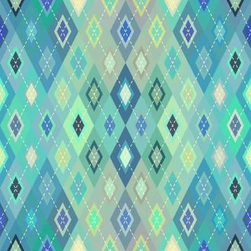 Argyle seamless vector pattern background. Pattern of a rhombuses. 스톡 일러스트