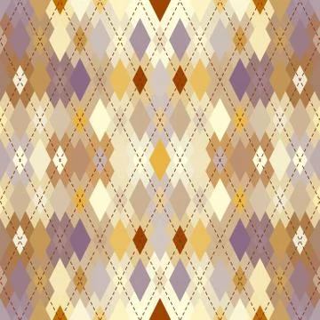 Argyle seamless vector pattern background. Pattern of a rhombuses. Stock Illustration