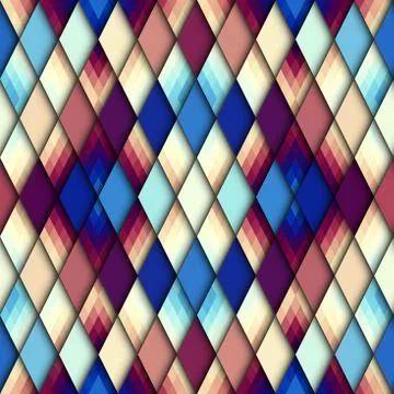 Argyle seamless vector pattern background. Pattern of a rhombuses. Stock Illustration
