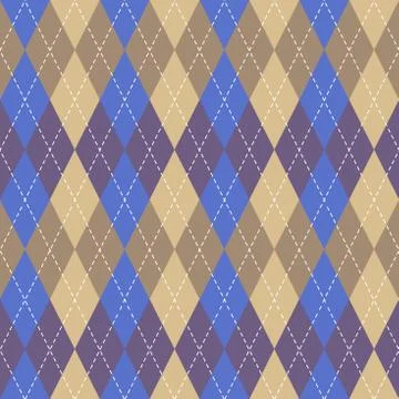 Argyle seamless vector pattern background. Pattern of a rhombuses. Illustrazione stock