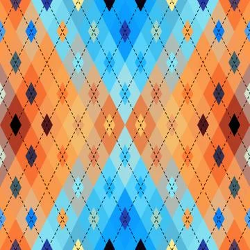 Argyle seamless vector pattern background. Pattern of a rhombuses. 스톡 일러스트