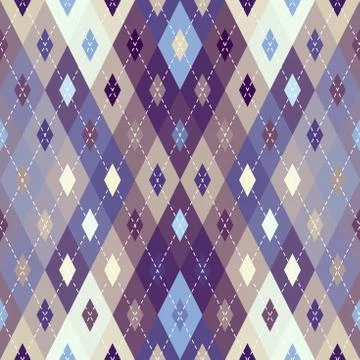Argyle seamless vector pattern background. Pattern of a rhombuses. Stock Illustration