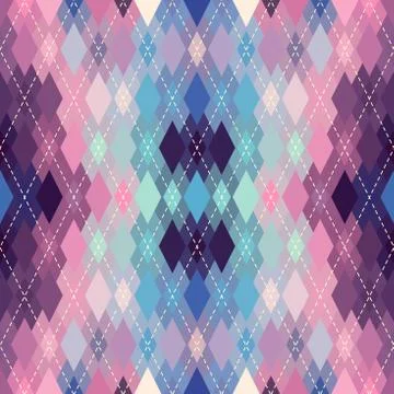 Argyle seamless vector pattern background. Pattern of a rhombuses. Stock Illustration
