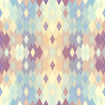 Argyle seamless vector pattern background. Pattern of a rhombuses. Stock Illustration
