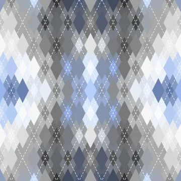 Argyle seamless vector pattern background. Pattern of a rhombuses. Stock Illustration