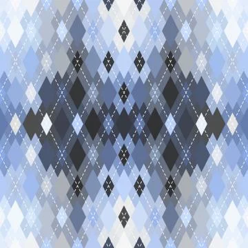 Argyle seamless vector pattern background. Pattern of a rhombuses. Stock Illustration