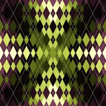 Argyle seamless vector pattern background. Pattern of a rhombuses. Illustrazione stock