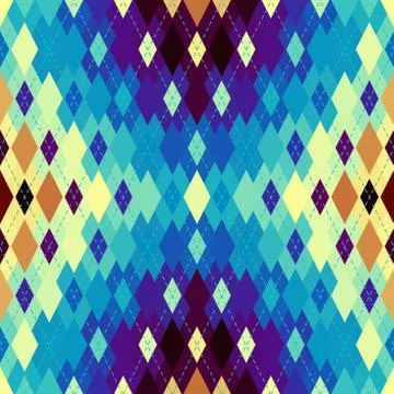 Argyle seamless vector pattern background. Pattern of a rhombuses. 스톡 일러스트