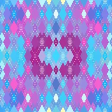 Argyle seamless vector pattern background. Pattern of a rhombuses. Illustrazione stock